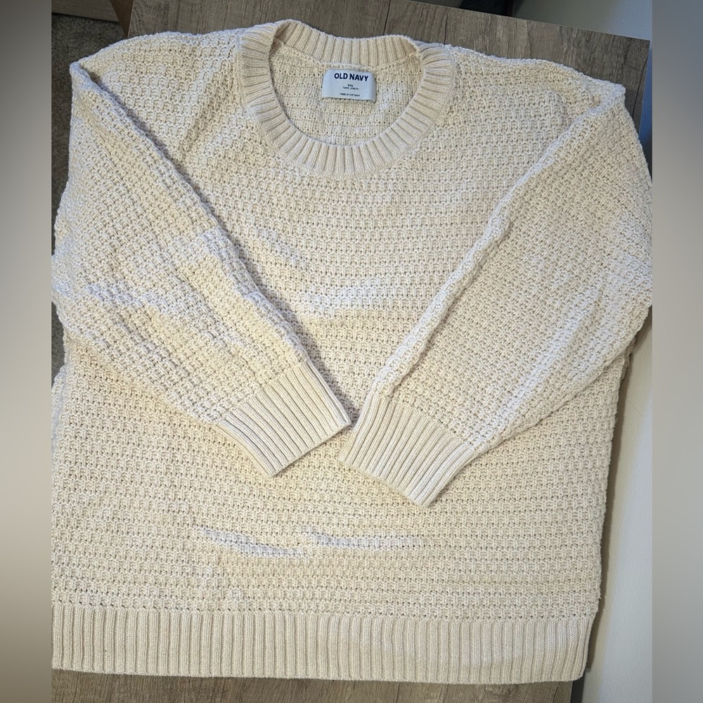 Old Navy XXL Oatmeal Knit Sweater